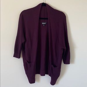 Express Plum Cartigan